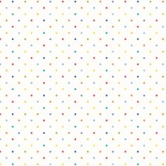 a white background with multicolored dots