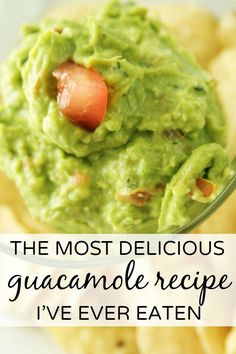 the most delicious guacamole recipe i've ever eaten is made with only three ingredients