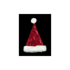 Costume Santa Hat One Size Red Polyester 12-1/2 Inch Christmas Santa Hat, Christmas Central, Stocking Tree, Indoor Christmas Decorations, Christmas Characters, Christmas Store, Christmas Costumes, Glitter Fabric, Glitter Christmas