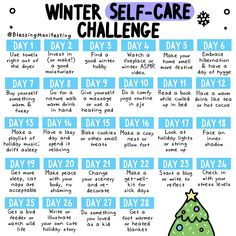 December Wellness Challenge, Wellness Corner, Blessing Manifesting, Winter Self Care, Selfcare Ideas, Self Care Challenge, Love Rainbow, Yoga Routine, 30 Day Challenge