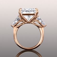 The Degas Ring – With Clarity Claw Prong, Pear Diamond, Marquise Diamond, Three Stone Rings, Three Stone, Stone Rings, Prong Setting, Gems, Stone