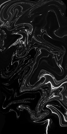 an abstract black and white photo with wavy lines in the center, on a dark background