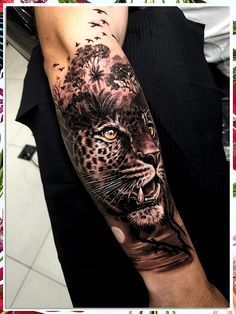 Looking for some fierce and fabulous jungle animal tattoos for women? Check out these 8 stunning ideas that are sure to make a statement! From majestic tigers to playful monkeys, these designs are perfect for those who want to show off their wild side. Whether you're a nature lover or just love the exotic look of jungle animals, these tattoos are a must-try! Jungle Animal Tattoos, Tattoo Pierna Hombre, Thigh Tattoo Men, Side Tattoos Women, Animal Tattoos For Women, Tattoo Pierna