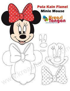 the minnie mouse cut out is ready to be used for crafts