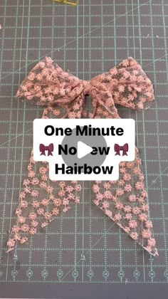 Chelsea on Instagram: "Let’s make a hairbow in under a minute without sewing a single stitch! 😍😍😍  #hairbowtutorial #hairbow #nosewproject #sewingtutorial #hairtutorial #hairbowdiy #hairhack #dressbow #hairstyle" How To Hair Bows With Ribbon, Diy Hair Bow Barrettes, No Sew Sailor Bow Diy, Make A Hair Bow With Ribbon, Hair Bow Out Of Ribbon, How To Make A Hair Bow Out Of Ribbon, How To Sew Hair Accessories, Homecoming Bows For Hair, Floppy Bows Diy