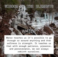 an image of a waterfall with the words water on it