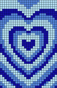 an image of a blue heart made out of squares