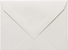 an open envelope with white paper on the front and bottom flaps, revealing a diagonal corner