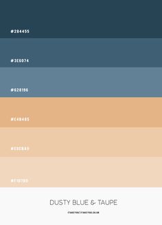 the color palette for dusty blue and taupe