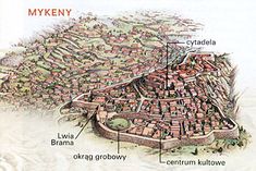 a map of the city of mykeny, with all its buildings and names