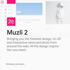 the website for muzii 2 is displayed with an image of a man in a hoodie