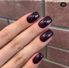 Deep Red Nails, French Pedicure, Teal Nails, Wedding Nails Design, Coffin Nails Long, Her Nails, Dark Nails, Autumn Nails