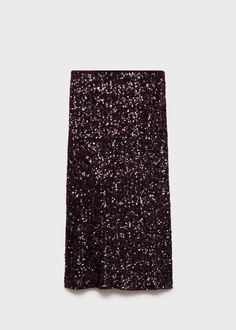 Sequin midi skirt - Women | MANGO USA Midi Design, Sequin Midi Skirt, Christmas Tree Accessories, Hosting Christmas, Mens Shoes Black, Maternity Shops, Sequin Fabric, Skin Care Moisturizer, Men's Beauty