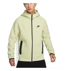 Nike Tech Fleece Full-Zip Windrunner Hooded Jacket Asia Sizing 'Yellow Green' FB7922-371 Windrunner Jacket, Nike Tech Fleece, Nike Tech, Tech Fleece, Nike Logo, Hooded Jacket, Nike, ? Logo, Yellow