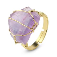 Jessie Prescott, Crystal Wire Wrapped Ring, Jewelry Tattoos, Healing Crystal Ring, 2022 Aesthetic, Raw Crystal Ring, About Crystals, Amethyst Healing, Wallpaper Girly