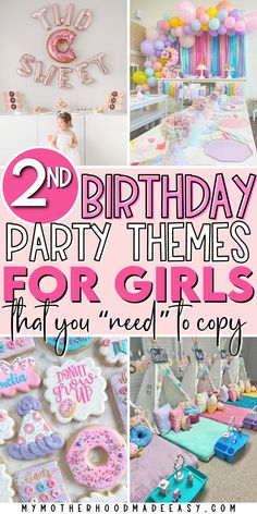 two birthday party themes for girls that you need to copy