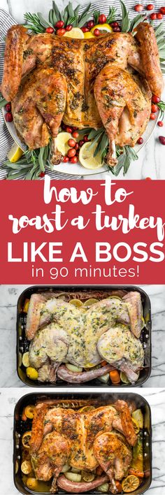 how to roast a turkey like a boss in 60 minutes with this easy and delicious recipe