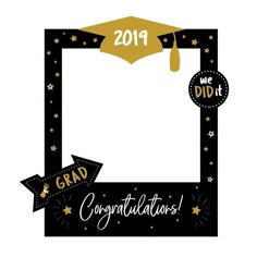 graduation photo frame with congratulations words and stars on it stock photo © shutterstocker