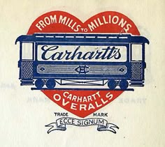 an old advertisement for carnarts over rails