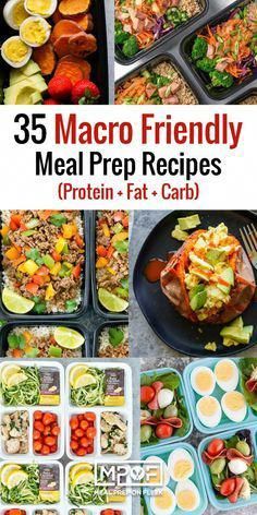 35 Macro Friendly Meal Prep Recipes - Healthy Lunch and Dinner ideas that fit your macros