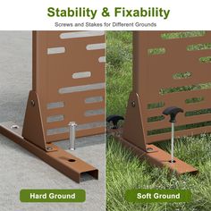 there are two different types of ground stands