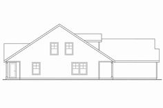 the front elevation of this house plan