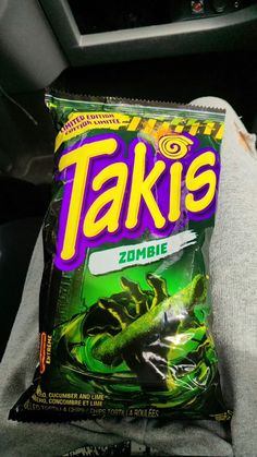 a bag of taks sitting on top of a car seat