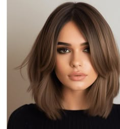 Hair Change, Long Bobs, Ash Brown Hair, Shoulder Length Hair Cuts, Haircuts For Medium Hair, Long Bob Hairstyles, Trending Haircuts, Long Bob, Shoulder Length Hair