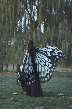 Black Cape, Wings Costume, Severus Snape, Fantasy Clothing, Girly Art, Butterfly Wings, Character Outfits, A Butterfly