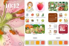 Homescreen Layout Colorful, Aesthetic Games Iphone, Stage Layout, Ios Inspiration, Phone Ios, Cartoons Movies, Png Overlays, Emoji Stickers Iphone