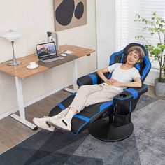 This massage gaming chair will surely make your home and office life more convenient and comfortable. The massage function is provided for you to alleviate fatigue and loose muscles. The recline function offers a range of tilt angles from 110 degree to 130 degree and the height of gaming chair can also be adjusted, which can satisfy your different needs as office chair or gaming chair. Besides, the footrest control lever makes it easy to expand the footrest when you want to relax yourself. Meanw Waist Massage, Massage Dos, Game Chair, Office Life, Tilt Angle, Video Gaming, Swivel Office Chair, Chair Height, Swivel Seating