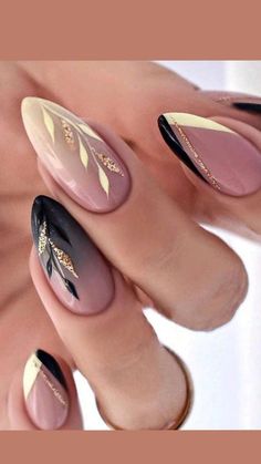 Valentine Nails, Colorful Nails, Her Nails, Fake Nails With Glue, Black Nail, Pedicure Nail Art, Neutral Nails, Nail Arts, Nail Polishes