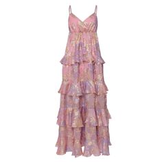 Introducing a delicate, floor-length slip dress crafted from silk chiffon, featuring volants and woven, shimmering floral patterns on soft burnout fabric. Designed with an overlapping V-neckline and adjustable straps, this dress combines elegance and comfort. Ideal for special occasions, the intricate details and luxurious material make it a standout piece in any wardrobe. Material: 60% silk 40% viscose   Lining: 100% cotton   Made in Italy Burnout Fabric, Statement Outfit, Dress Crafts, Fine Fabric, Fashion Jewellery, Silk Chiffon, Independent Designers Fashion, Floral Patterns, Square Scarf