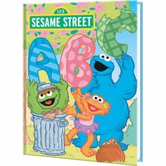 sesame street book with the number eight and characters