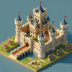 an image of a castle made out of paper