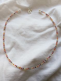 Autumn Style Choker | Autumn Beaded Choker | Fall-themed Choker with Daisies Minimal Beaded Necklace, Autumn Seed Bead Necklace, Fall Bead Necklaces, Fall Necklaces Diy, Fall Seed Bead Necklace, Fall Beaded Necklace Ideas, Autumn Beaded Necklace, Autumn Necklace Fall Jewelry, Fall Necklaces Beaded