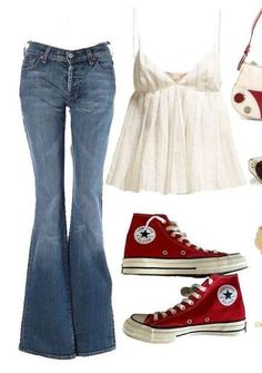 Story London, London Girl, Red Converse, Downtown Outfits, Baggy Pants, Cute Everyday Outfits