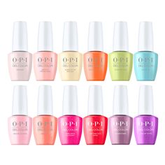 OPI Gel Color Hue Is The Artist Opi Gel, Opi Pear-adise Cove, Opi Mod About You Pastel, Opi Engage-meant To Be Gel, Opi Lavendare To Find Courage, Professional Nails