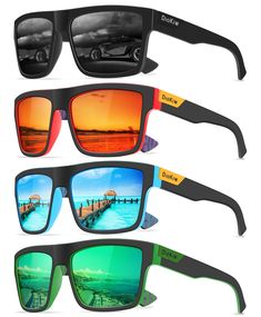 PRICES MAY VARY. ►Enhanced Vision: Our polarized sunglasses offer superior clarity and reduce glare, making them perfect for outdoor activities such as driving, sports, and travel. ► Sporty Style: The sleek square frame design of these sunglasses ensures that they look great on any face shape and are perfect for those who want to keep up with the latest trends. ► Lightweight and Comfortable: Weighing only a few ounces, these sunglasses are incredibly lightweight and incredibly comfortable to wea Men Sporty Style, Sunglasses For Men, Kids Luggage, Red Blue Green, Eyewear Accessories, Square Frame, Sporty Style, Square Frames, Polarized Sunglasses