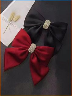 Diy Hair Accessories Tutorial, Hair Accessories Tutorial, Leather Bow Tie, Luxury Hair Accessories, Hair Jewels