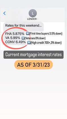 the text reads, current mortgage interest rate as of 3 / 31 / 2013 '