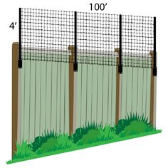 an image of a fence that has measurements for the top and bottom bars on it