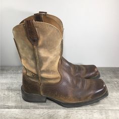 Up For Sale Is A Good Condition Pair Of Ariat 10002317 Rambler Bomber Western Men’s Leather Work Cowboy Soft Toe Boots. Size 10.5 D, Medium Us. Leather Uppers. Good Condition Rubber Soles And Heels! You Won't Be Disappointed. Outside Approximate Dimensions: 13” Inches Long Heel To Toe By 4 3/4” Inches Widest Wide In Front Of Footwear By 1 1/2" Inches Tall Heels By 11 1/2" Inches Tall. Tall Heels, Western Men, Ariat Shoes, Toe Boots, Leather Work, Western Cowboy Boots, Western Boots, Leather Working, Leather Men