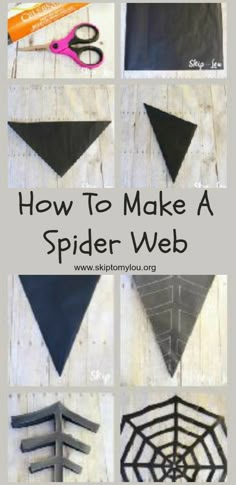 how to make a spider web out of scrap wood