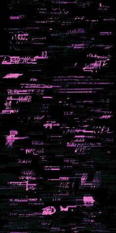 purple and black wallpaper with writing on it