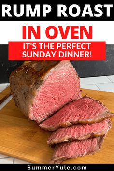 Learn how to cook beef rump roast in oven! Cooking rump roast in oven is one of the fastest and best ways to cook rump roast. However, beef rump roast recipes can turn out tough if not done right. Get the scoop on the oven rump roast cooking time and temperature that will get you tender, delicious roast beef. This rump roast in oven recipe works for Sunday dinner or a holiday meal, such as Christmas. Perfect Roast Beef How To Cook, Cooking Roast Beef In Oven, Quick Rump Roast Recipe, Roast Cooking Times Oven, Ways To Cook Roast Meat, 3 Lb Roast In Oven, How Long To Cook Beef Roast In Oven, Beef Rump Roast In Dutch Oven, Oven Roasted Beef Rump Roast