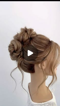 ATLANTA GA BRIDAL HAIRSTYLIST & EDUCATOR on Instagram: "Reposting for @oneshothairawards #easybridalhair #easyhairtutorial #hairtutorial #windergahairstylist #btconeshot2024_specialeventstyling #athensgahairstylist" Easy Up Do For Wedding, Easy Self Updos For Long Hair, Space Bun Wedding Hair, Hair Updo 2024, Double Bun Updo, Fancy Up Do Hairstyles, Professional Updo For Work, Hair Up Dos For Weddings, Easy Wedding Hairstyles For Long Hair