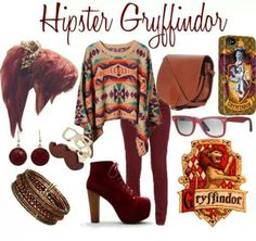 harry potter outfits and accessories are featured in this image