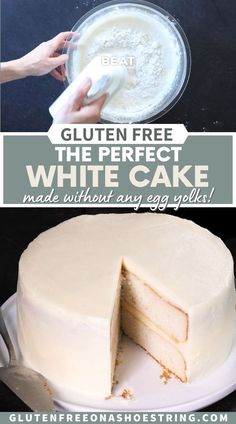 gluten free the perfect white cake made without an egg shell