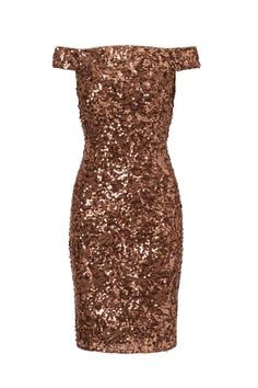 Every party begins when this sequin dress walks into the room. This party dress features a sheath silhouette and off-the-shoulder neckline. Fully lined, this off-the-shoulder dress is crafted from lace and embellished with allover sequins. A zipper closure at the back of this cocktail dress completes the design. Style this dress for a cocktail party or formal wedding with heels and a simple clutch for a complete look. Dresses Off Shoulder, Work Wear Outfits, Long Sleeve Evening Dresses, Oasis Fashion, Floral Outfit, Tshirt Skirt, Evening Dresses Long, Formal Wedding, Dress With Boots